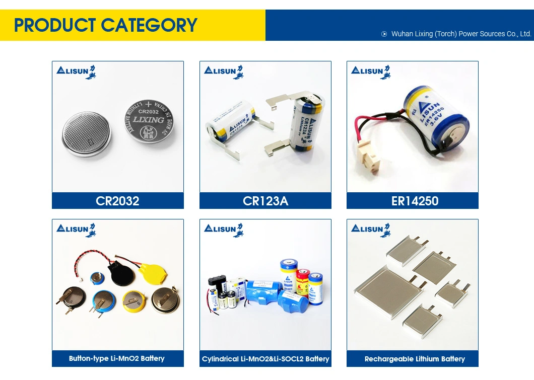 Lithium Battery Cr1216 3V 32mAh Non-Rechargeable Coin Battery for Industrial Equipment