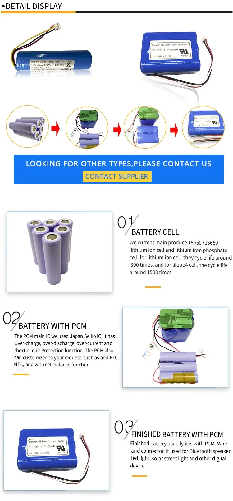 3c Discharge 18650 Cylindrical Li-ion Battery 3.7V 2600mAh Lithium Ion Battery Cell